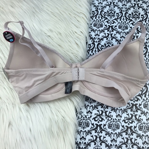 NWT : Rene Rofe : size : 36C : Blush pale light Pink Floral Lace Bra - Picture 2 of 8